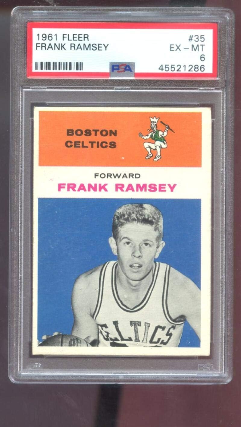 1961 Fleer #35 Frank Ramsey Boston Celtics PSA 6 Graded Basketball Card 1961-62