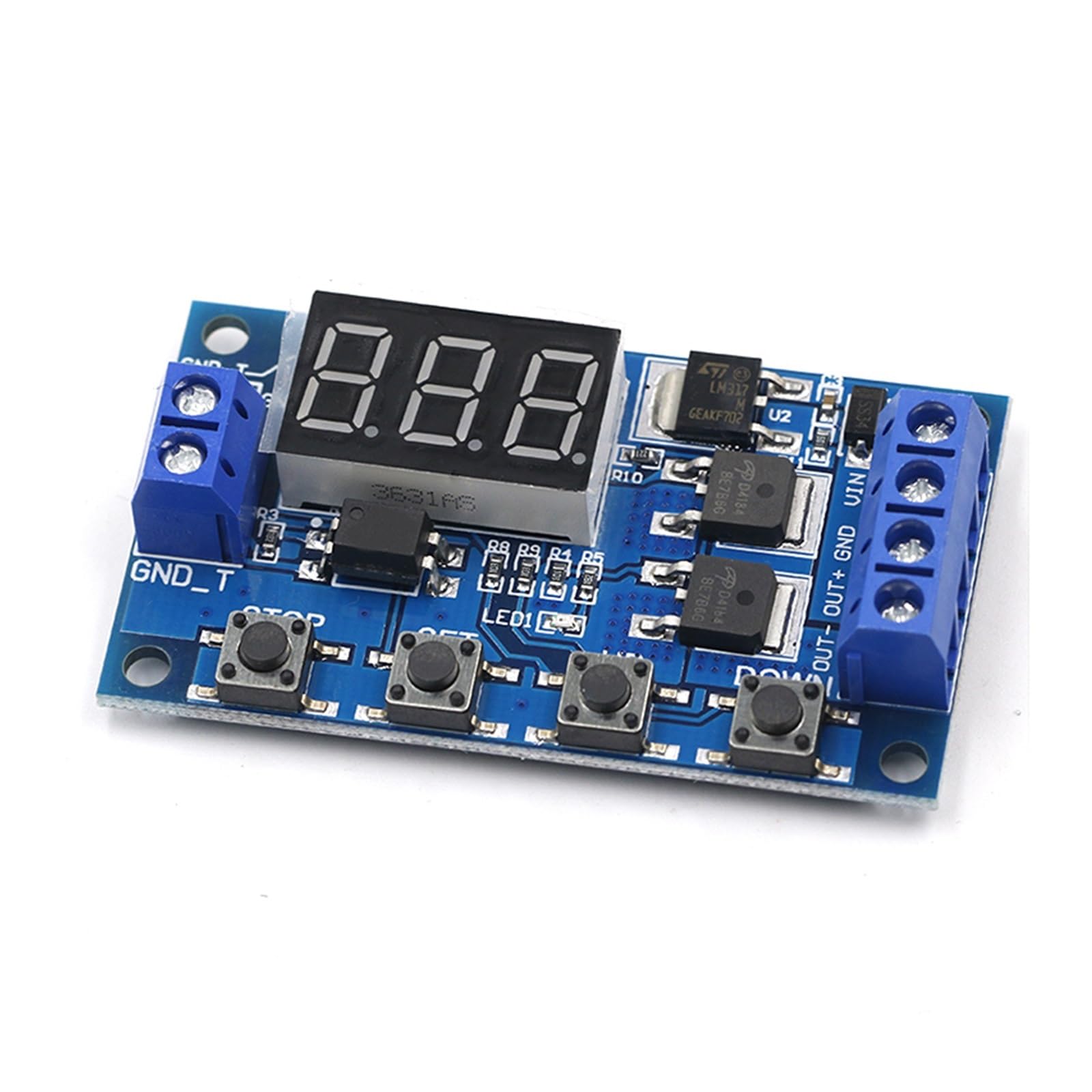 Module relais de retard numérique temporisateur double MOS DC 5V 12V 24V 36V NISZA