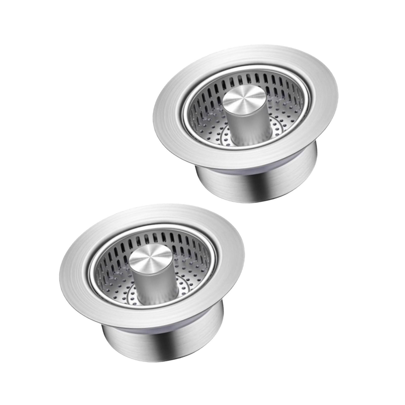 NVOQILIN Jump Center Technology Sink Strainer Additional Rustless Filter Net Prevents Obstructs and Bad Odors Kitchen Sink Drain Lid