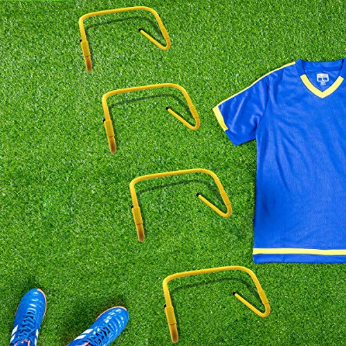 FYGAIN Speed Agility Training Set, Includes Resistance Parachute, Agility Ladder, 4 Steel Stakes, 4 Adjustable Hurdles, 12 Disc Cones with Holder, Speed Training Equipment for Soccer, Football - Thumbnail 7