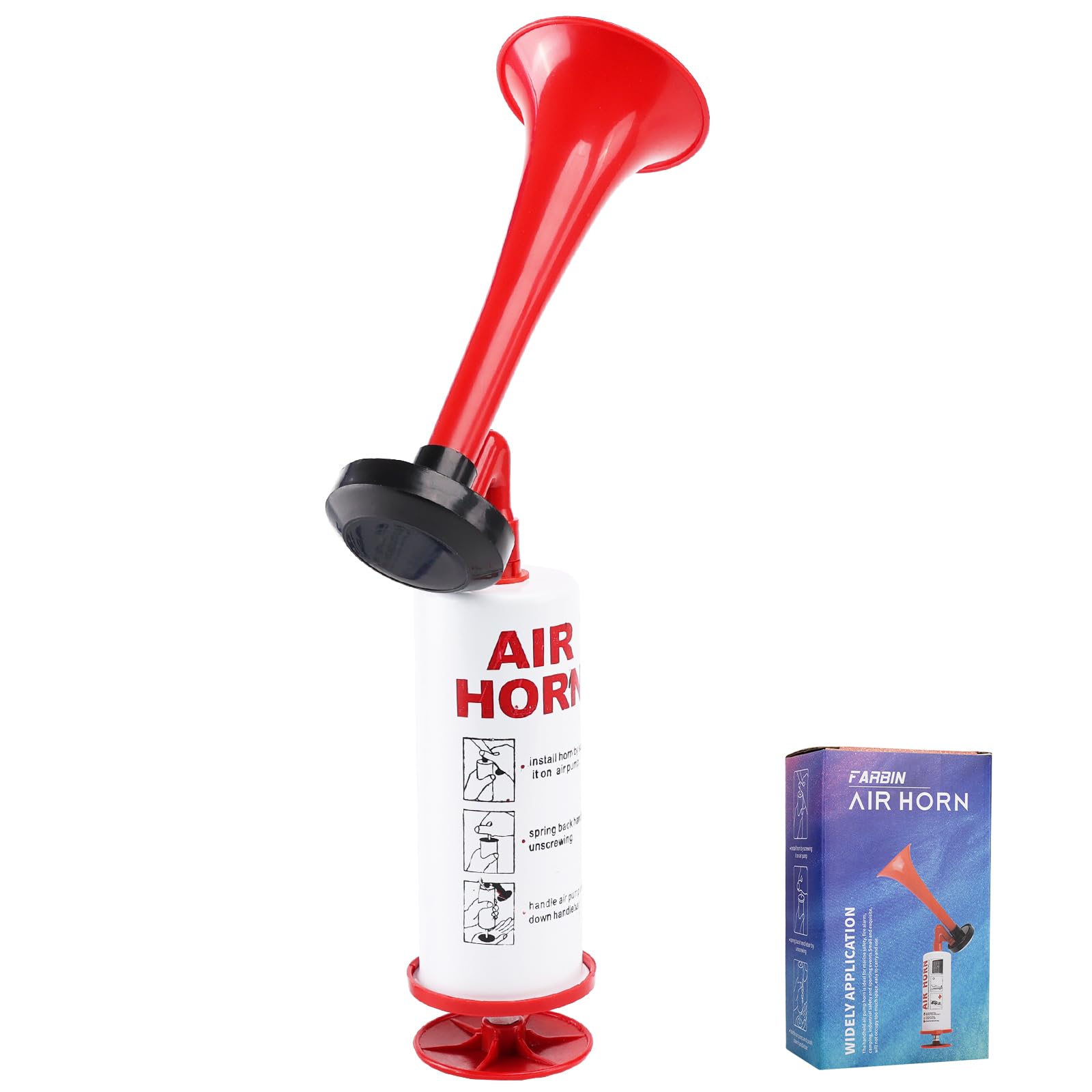 FARBIN Boat Air Horn Sports Pump Horn Handheld Signal Safety Horn for Bear