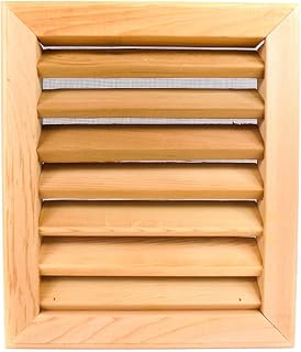 Rectangle Clear Cedar Vent, Flush Mount - 12 inch x 14 inch