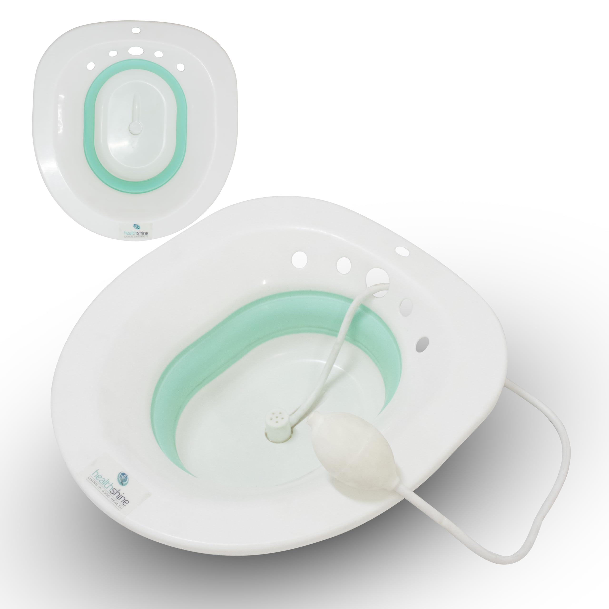 Healthshine Sitz Bath for All Toilet Seats with Flusher for Pregnant, Postpartum Care, Hemorrhoids, Vaginal/Anal Inflammation Treatment | Portable Perineal Soaking Basin-image-33