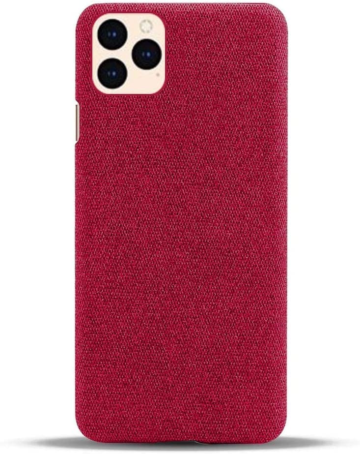 Étui iPhone 14 en tissu rouge idéal pour le bureau