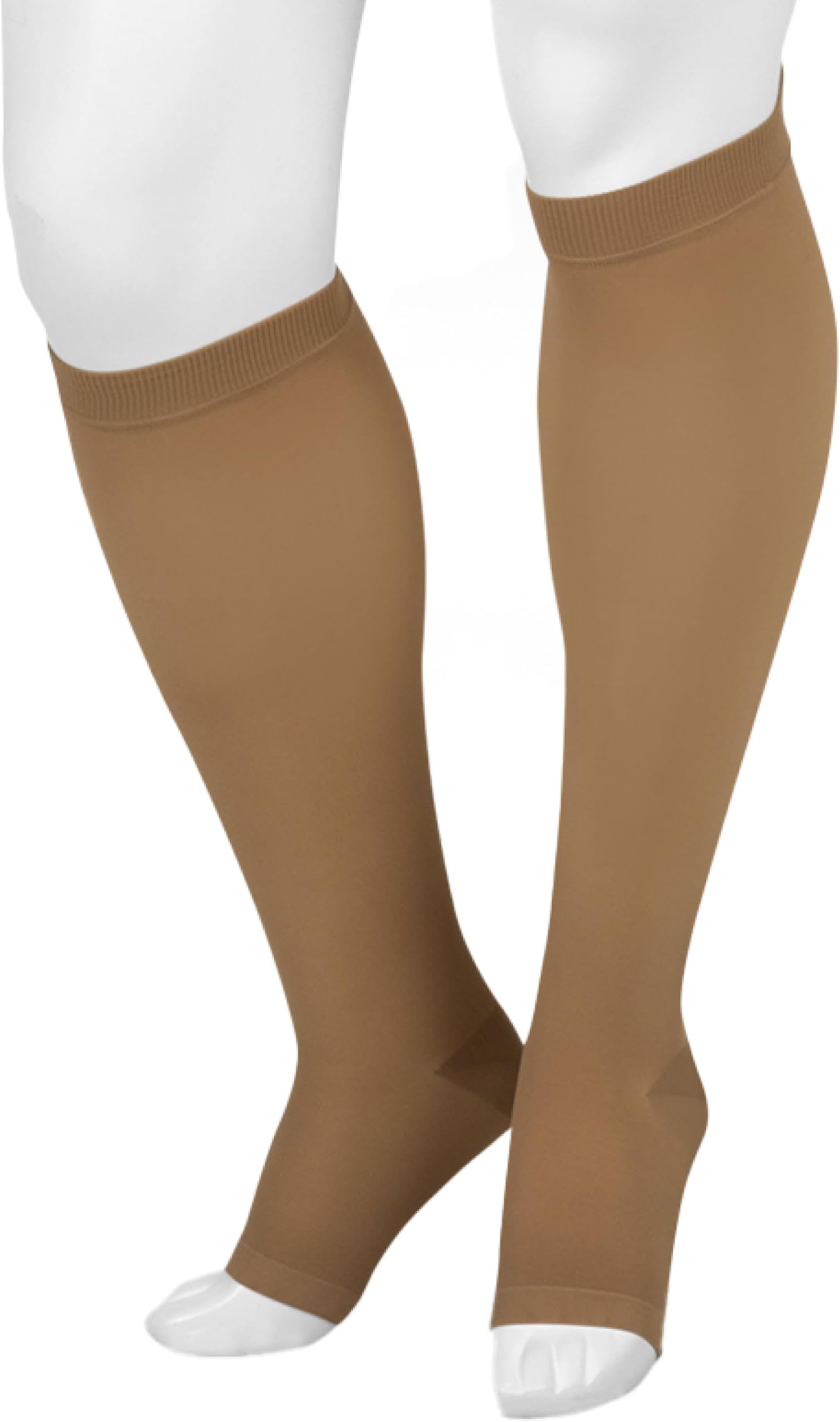 Basic 4411 Knee-High Compression Stocking 20-30 mmHg Open Toe, Reg