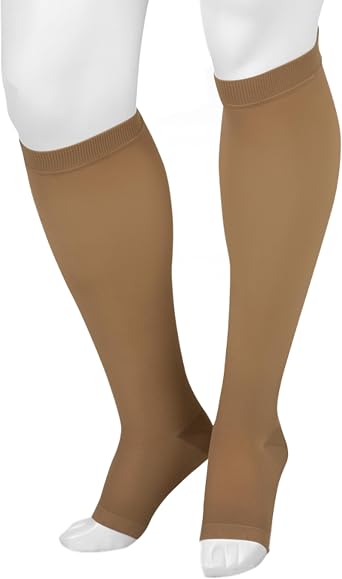 Juzo Basic 4411 Knee-High 20-30 mmHg Open Toe Compression Stocking, Short