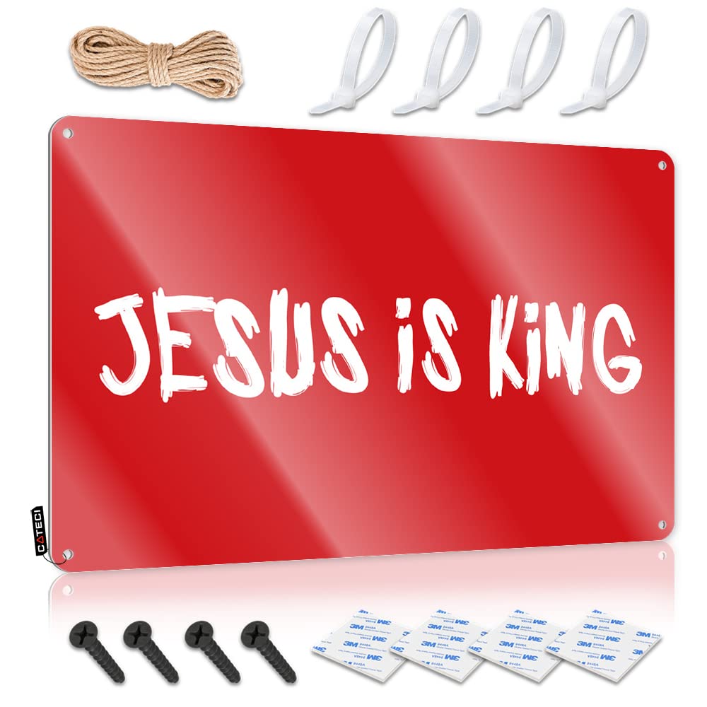 Vpguqarfr Colour Jesus Is King Sign Print Decorative | Crazy Gift For Biker Hanging Art For Dart Living Room(30X40cm)