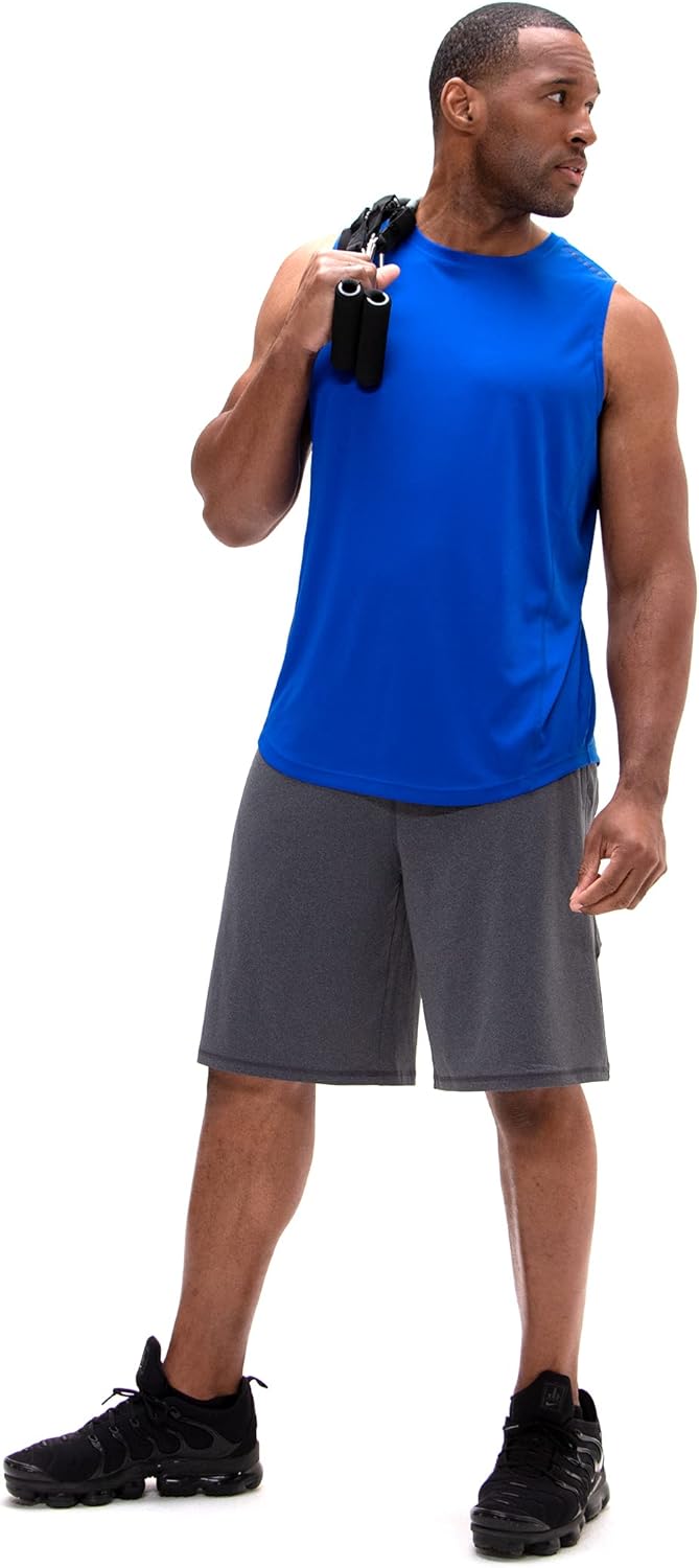 DEVOPS Men's Relaxed-Fit Workout Loungewear Gym Tank Top Sleeveless - Image 5