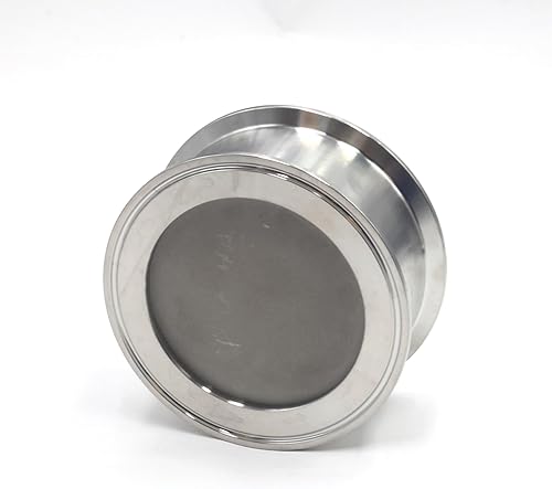 Miniatura 6 de HFS (R) Placa de filtro de triple abrazadera de 3 pulgadas con filtro de pantalla de 5 micras, acero inoxidable 304 (3 pulgadas, 5 micras)