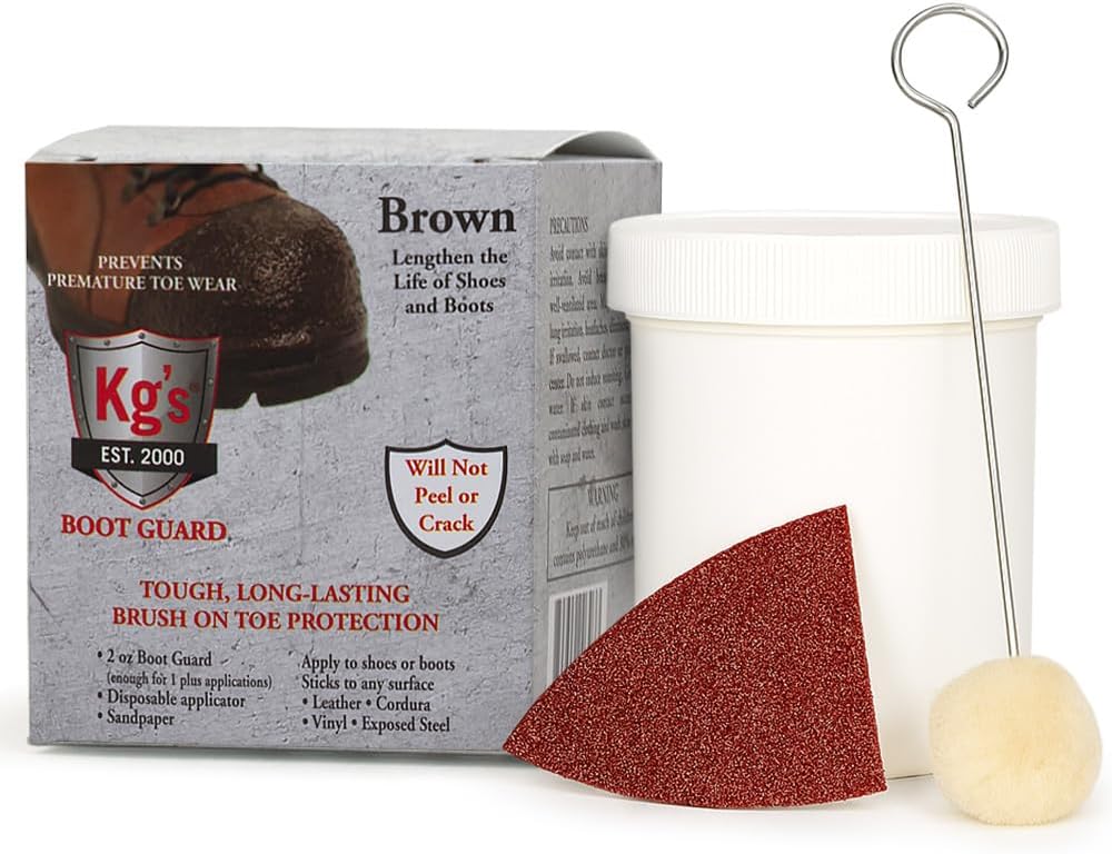 Kg's Boot Guard Brush on Toe Protection (Brown)