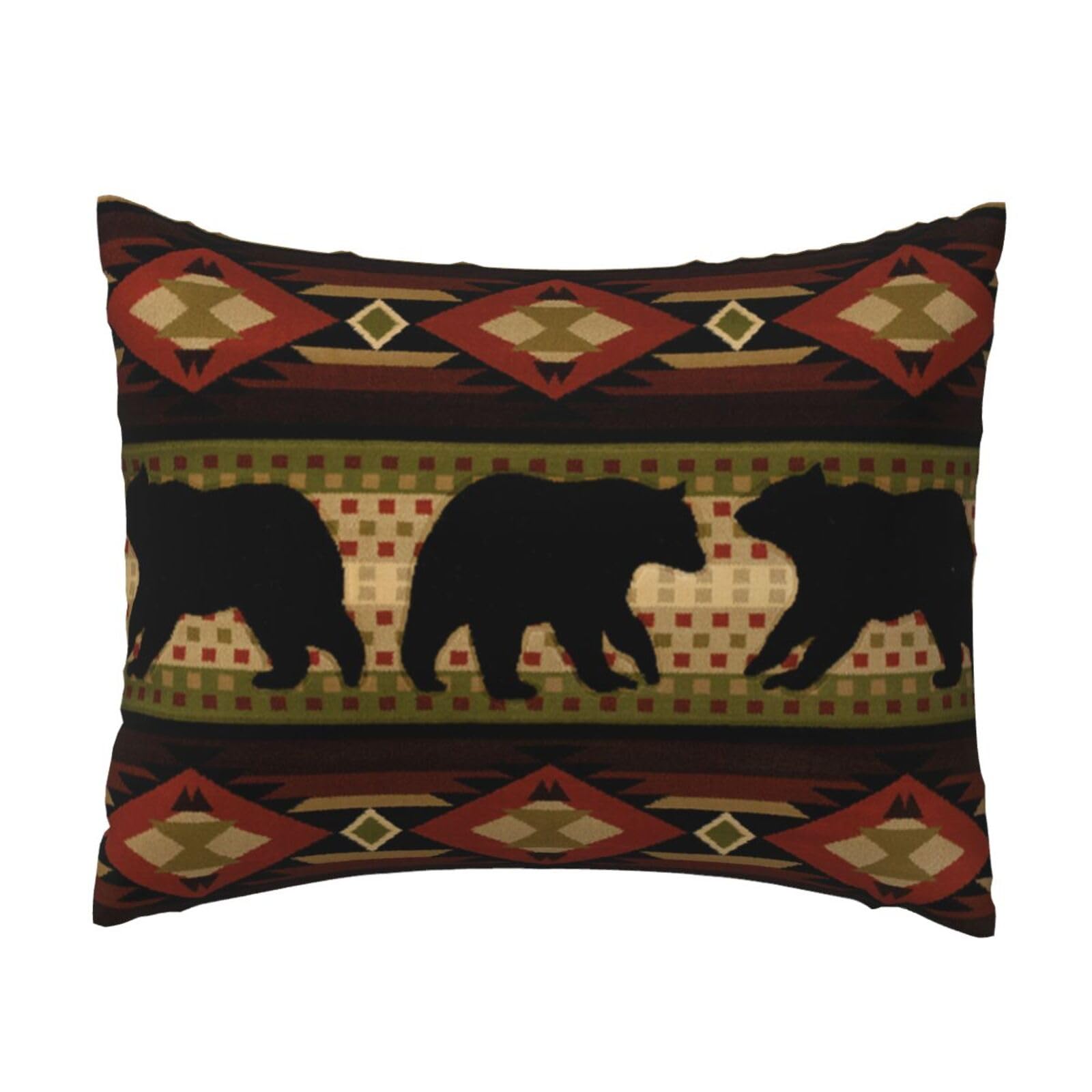 WSHFFILO Bear printed Pillow Case 20x26in Decorative pillowcase Throw Pillow Cover