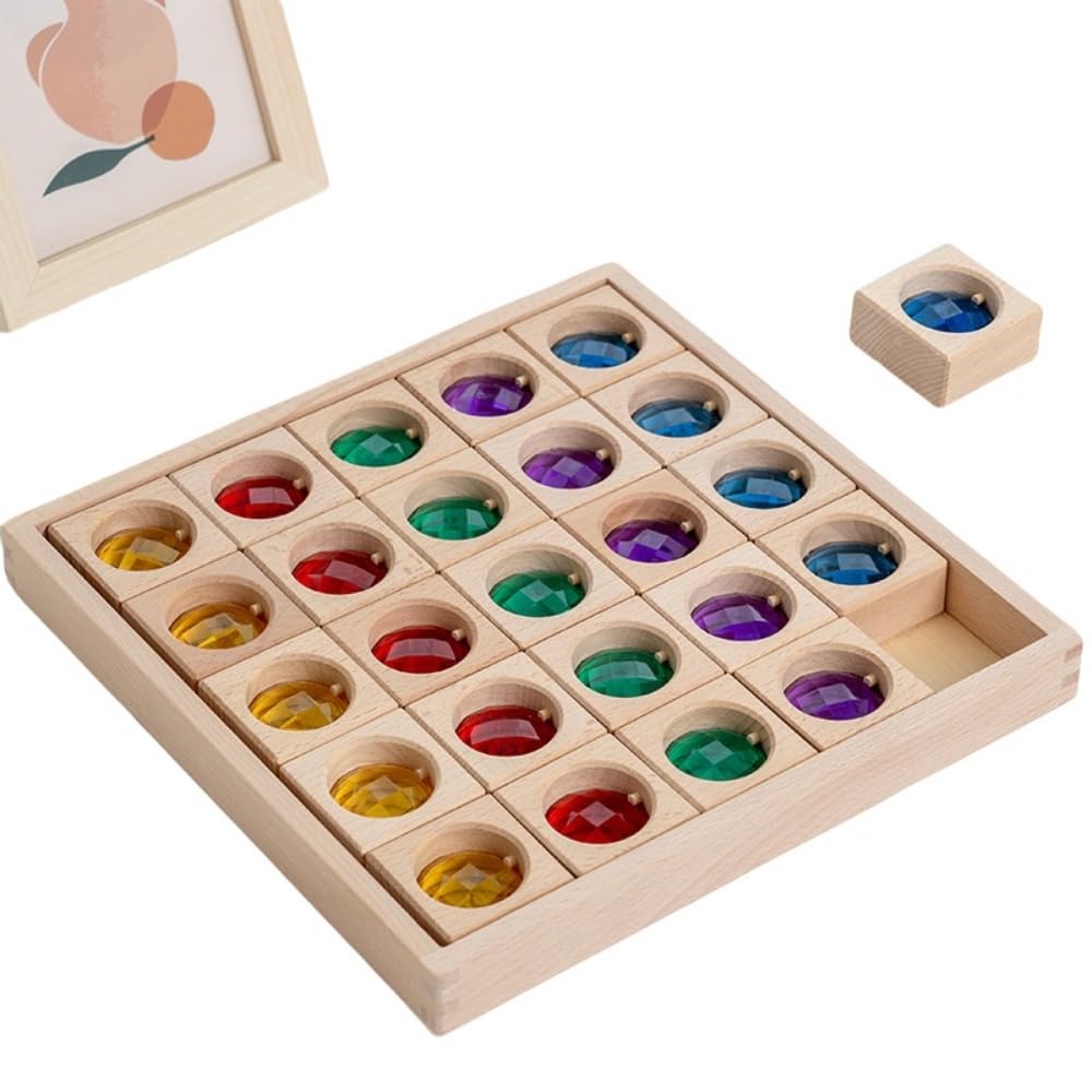 Amazon | pisipe ビルディングブロック 虹の積み木セット、虹の