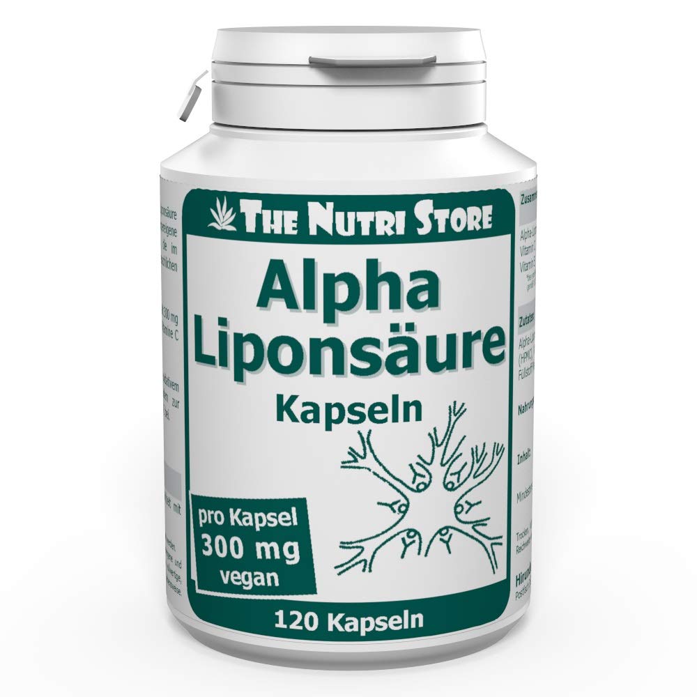 Alpha Liponsäure 300 mg vegane Kapseln 120 Stk. - plus Vitamine C und E