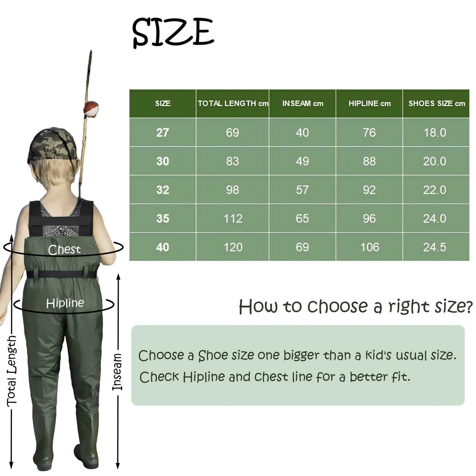 croch Pantaloni per bambini impermeabili con stivali di gomma – ideali per la pesca e le attività all'aperto
