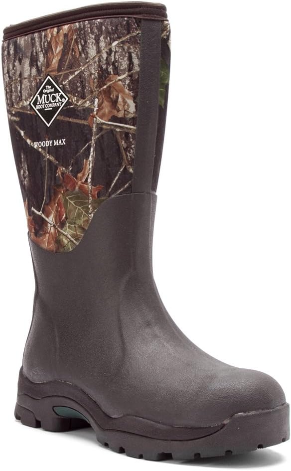 Muck Woodymax Rubber Insulated Womens Hunting Boots, Camo, 11