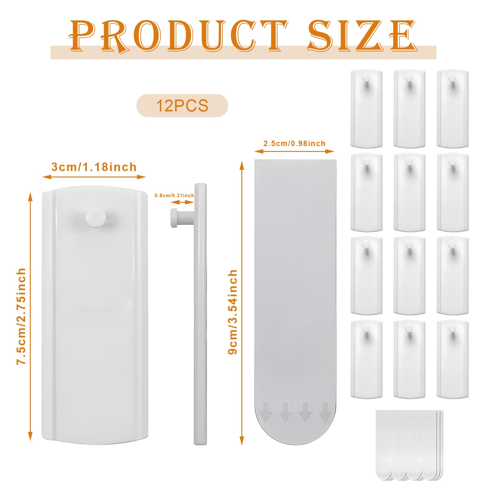 Lot De 12 Clous Adhésifs Pour Cadre Photo : Photos