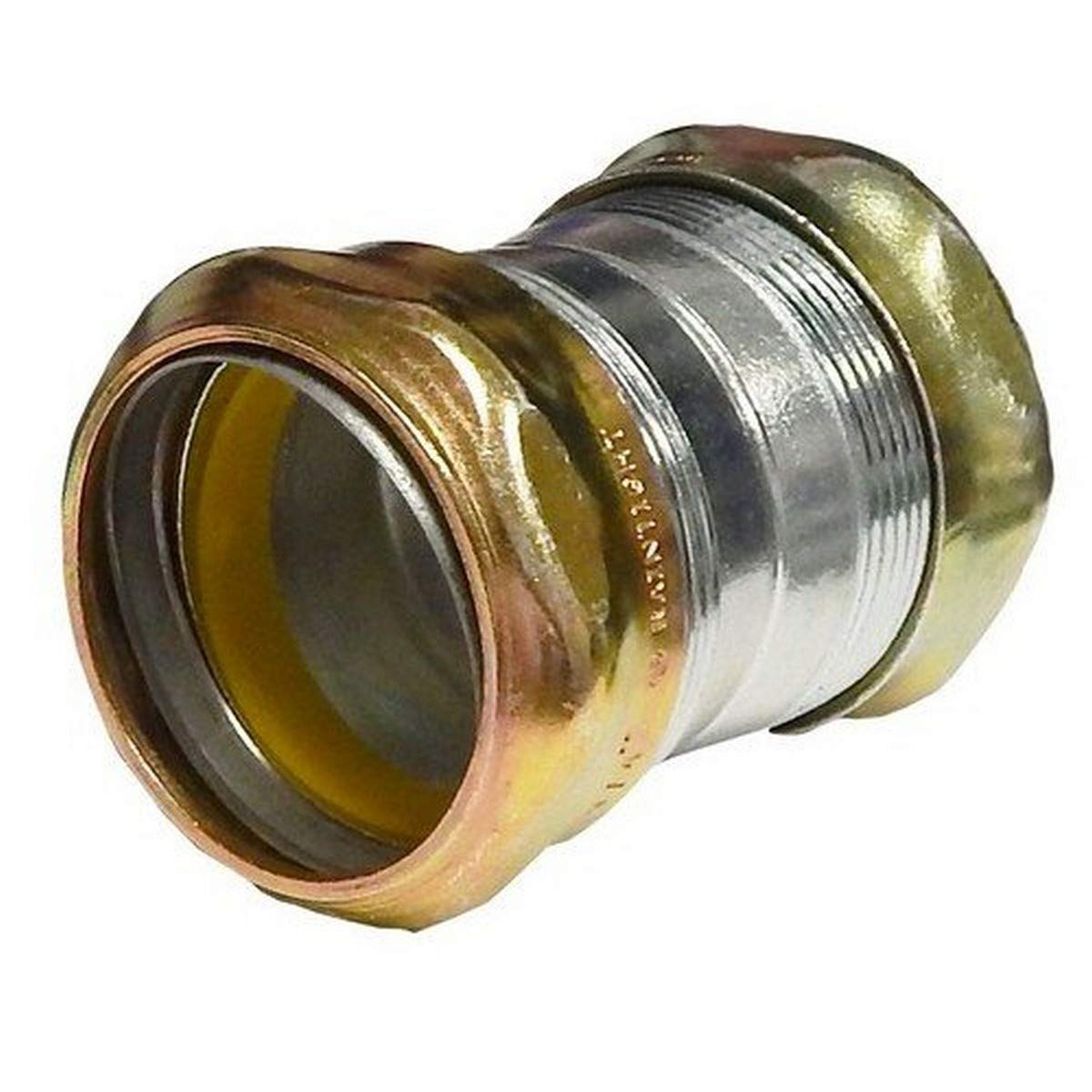 Morris 14996 EMT Rain Tight Compression Coupling, Steel, 2-1/2-inch Trade Size, 5-Pack