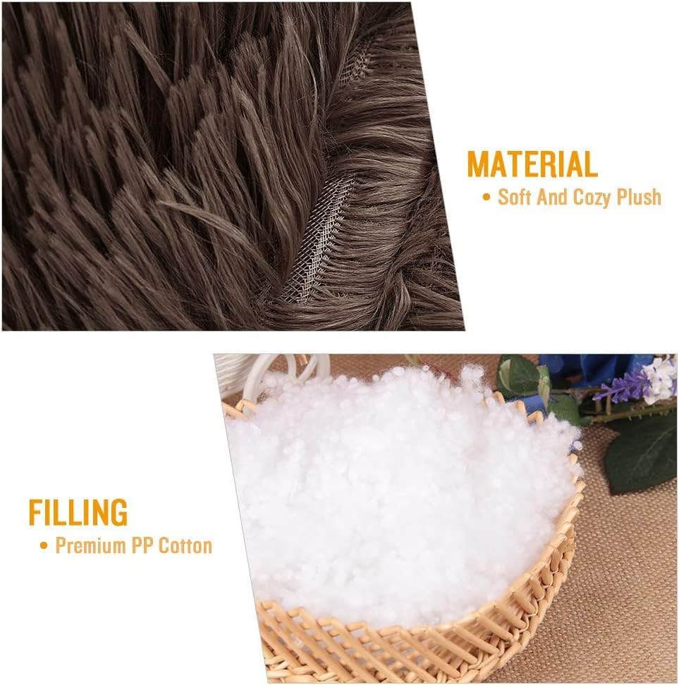 Miniatura 3 de Cama lavable para gatos pequeños, cama redonda calmante para mascotas, esponjosa, cálida y acogedora, antiansiedad, alivio de las articulaciones