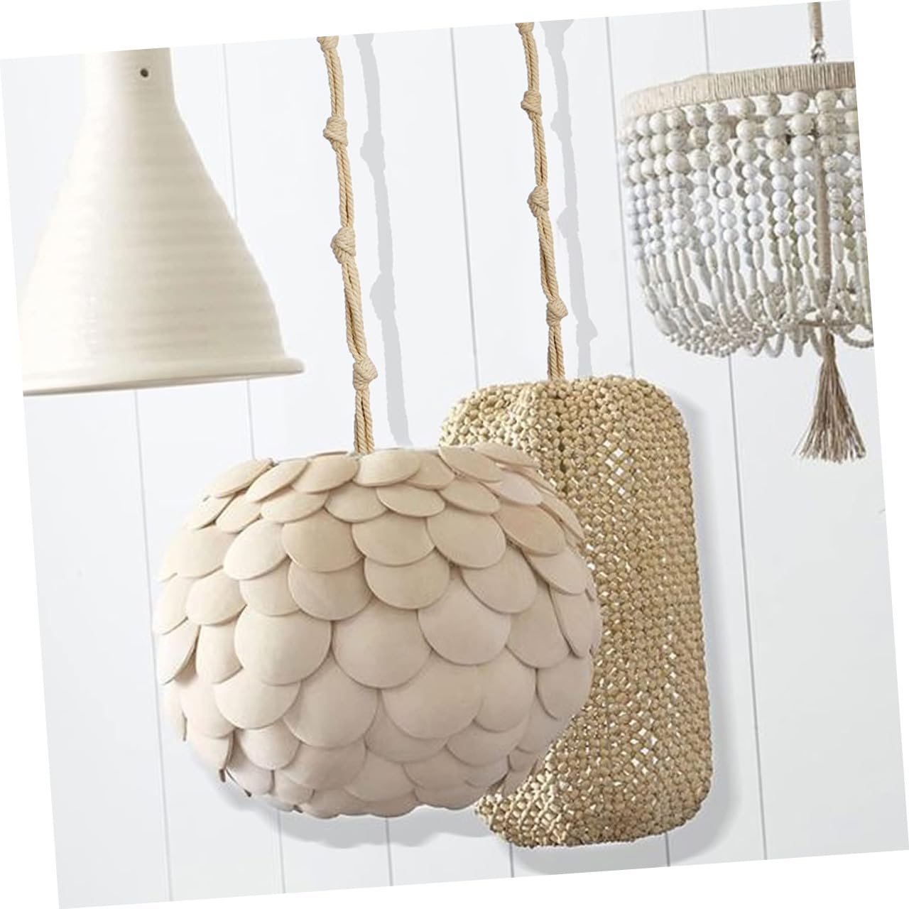 3 Ensembles Rallonge De Crochet Pour Plante Cintre Jardinière Suspendue D'extérieur Corde À Suspendre Pour Pot De Fleurs Corde Suspendue Pour Pot De Fleurs Coton Beige 8 Pièces * 3