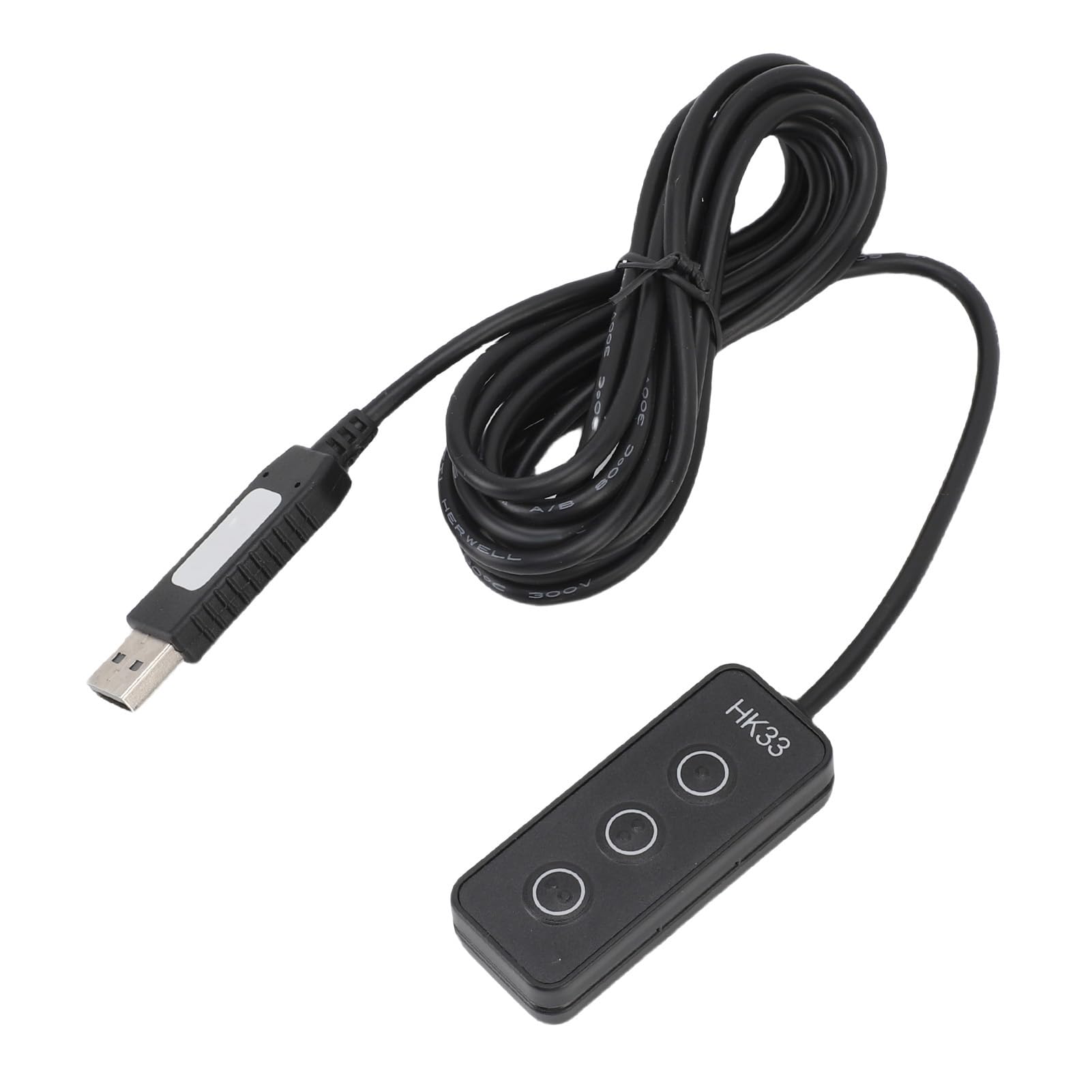 Aramox Clavier Macro USB à 3 Touches, Braille et Magnétique (Black)