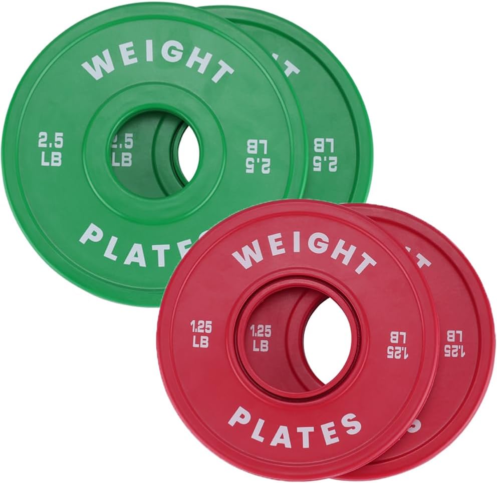 2 in Change Plates 1.25LB Pairs 2.5LB Pairs 5LB Pairs 10LB Pairs 17.5 LB 37.5 LB Set Fractional Weight Plates Set,Bumper plates for Gym Home,Rubber Coating & Steel