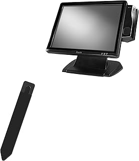 BoxWave Stylus Pouch Compatible with Sam4s SPT-4740 (15 in) - Stylus PortaPouch, Stylus Holder Carrier Portable Self-Adhesive for Sam4s SPT-4740 (15 in) - Jet Black