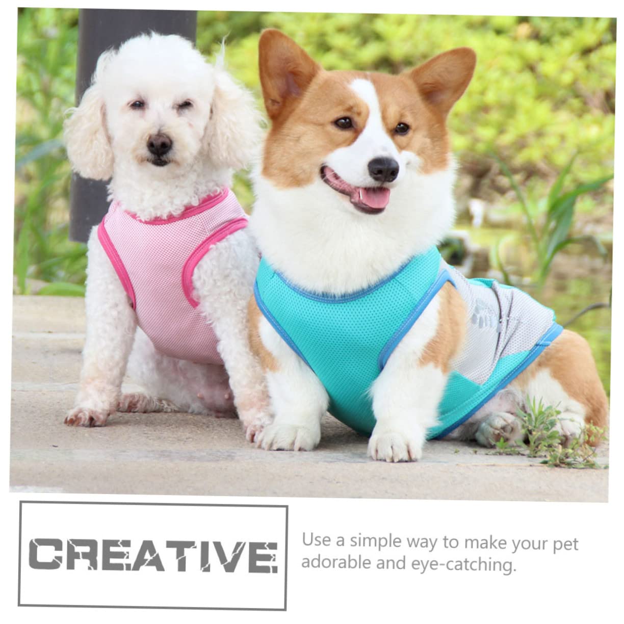 Manteaux de Pluie imperméables pour Chien, imperméable pour Chien, 5 pièces, Gilet rafraîchissant pour Animaux de Compagnie, Robe d'été, Sangle de Poitrine, Che