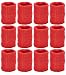 Unique Sports Team Wristbands  (Red, 6 Pair)