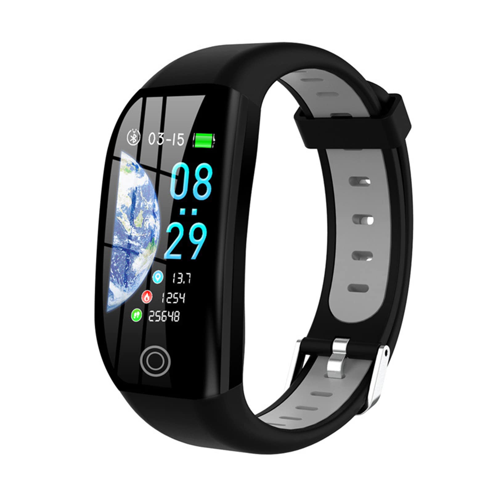 Fitness Tracker Smart Watch.IP68 Resistente Al Agua, Pantalla De 1,14 Pulgadas para Hombres, Mujeres, Adolescentes, Pulsera, Podómetro, Rastreadores De Actividad