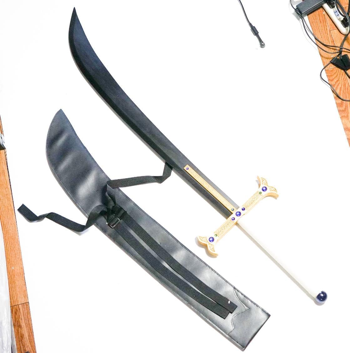 Amazon コスプレ ミホーク 武器 刀 剣 Onepiece 武器 黒刀 ワンピース 国内 木製 鷹の目のミホーク おもちゃ おもちゃ