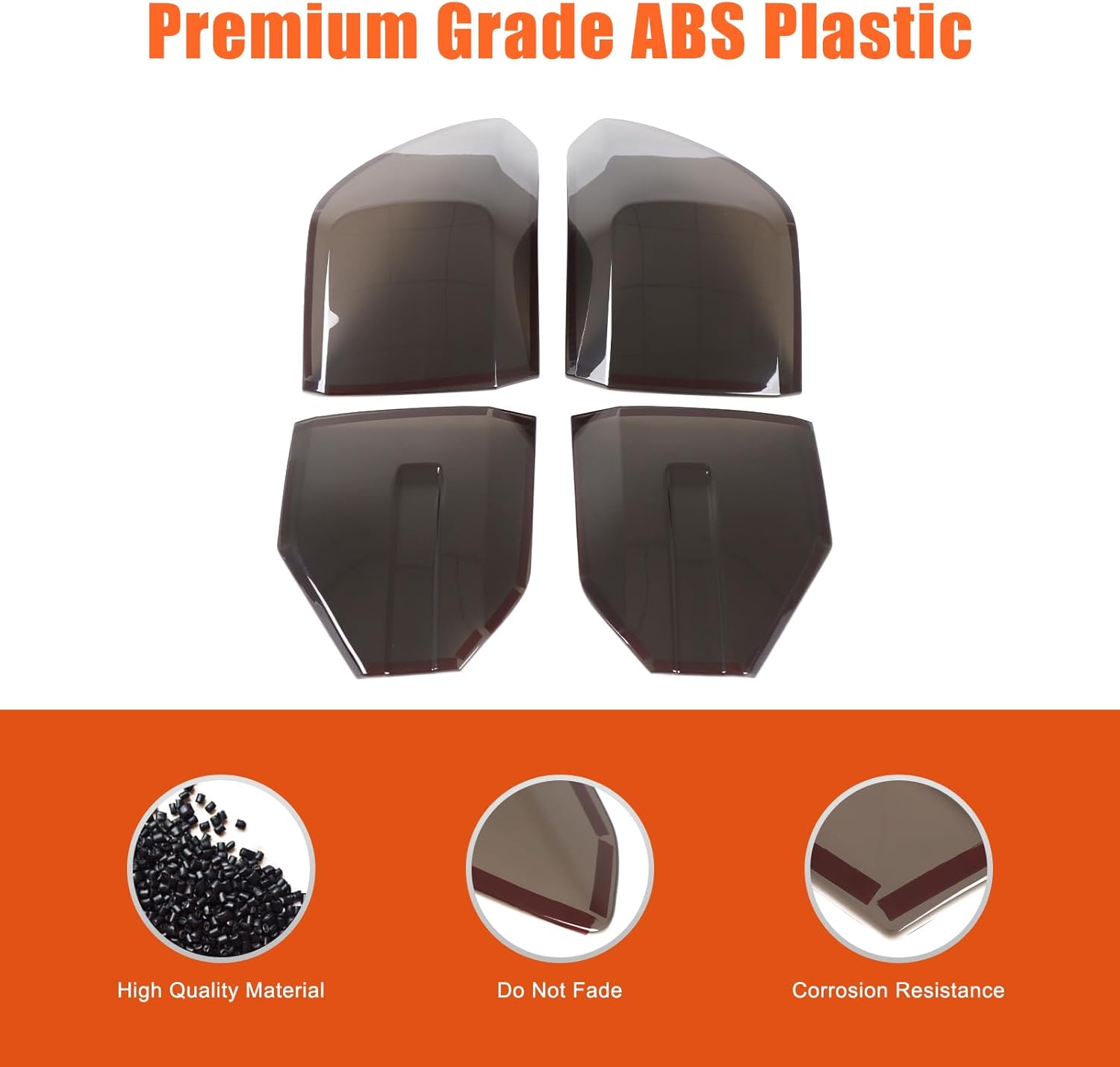Taillight Cover Guard Trim Compatible with Honda Pilot 2023 2024 2025 Accessories, ABS Smoked Tinted Rear Light Cover Taillamp Shell Protector Cover 2PCS