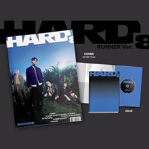 Miniatura 2 de SHINee - 8th Album Hard (Runner Ver.) Cover + CD-R + Photo Book + Photo Card + Bromide + Poster + 4 Hologram Photocards