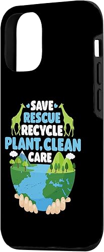 Vista 5 de iPhone 13 Pro Max Earth Day Save Rescue Recycle Plant Clean Environment Planet Case