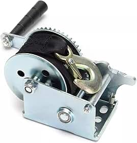 Guincho Manual Catraca 1200lbs (550kg) Com Cinta 7m para Jet, Barco