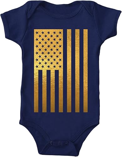 Tcombo Bandera americana negra envejecida - Body de Estados Unidos