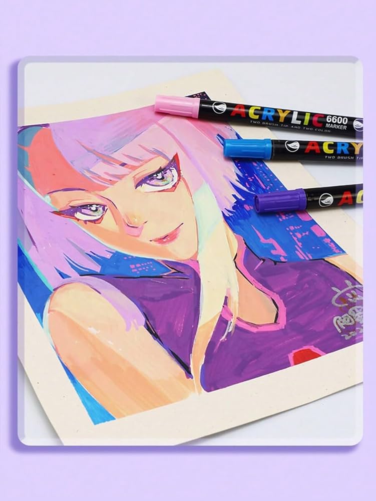 Amazon.co.jp: アクリルマーカーペン アートマーカー 120色