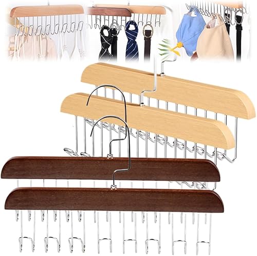 Miniatura 9 de Perchero antideslizante con múltiples ganchos, ganchos multifuncionales antideslizantes, soporte para cinturón giratorio de 360 grados con 8 ganchos
