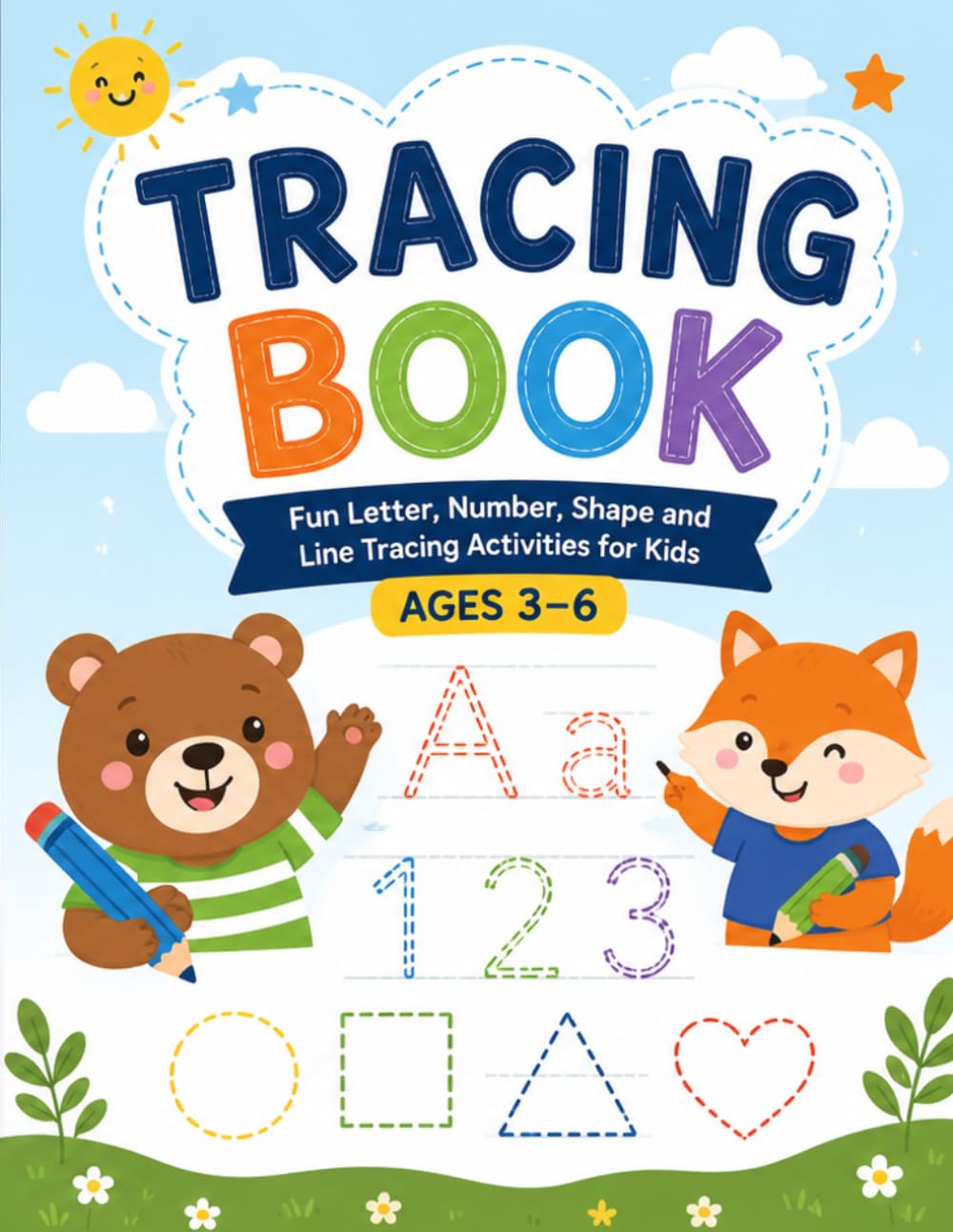 Tracing Book: Fun Letter, Number, Shape and Line Tracing Activities for Kids Ages 3–6