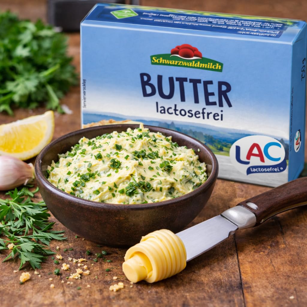 LAC Laktosefreie Butter 250 g – Mild & Cremig, Ohne Laktose, Ideal zum Backen, Kochen & Streichen, 16 Packungen á 250 g
