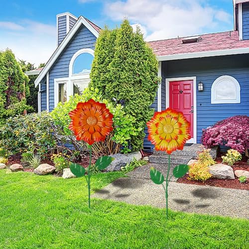 Aoutrow T-EE-043 2 Pack Flower Garden Stakes Decor thumb #5