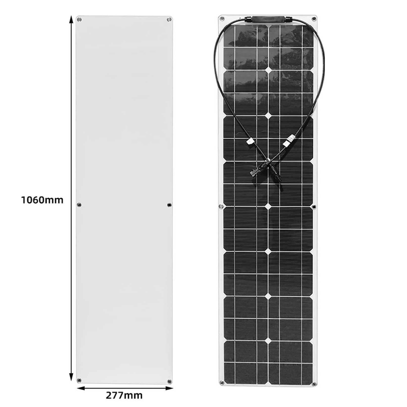 Panneaux solaires Flexibles monocristallins 600 W, kit de Panneaux solaires Pliables, Chargeur Mono Hors réseau pour Camping Car, Tente, Toit, Bateau, Cabine, Camping Marin, Blanc