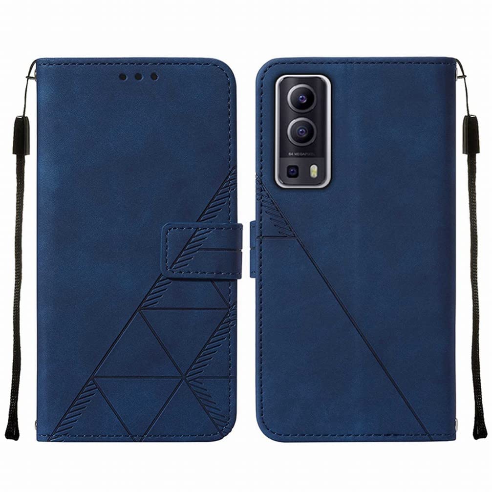 Funda Con Billetera Para Vivo Y52 5G - TPU Y Cuero - Ranuras Para Tarjetas, Soporte Y Antigolpes (Blanco)