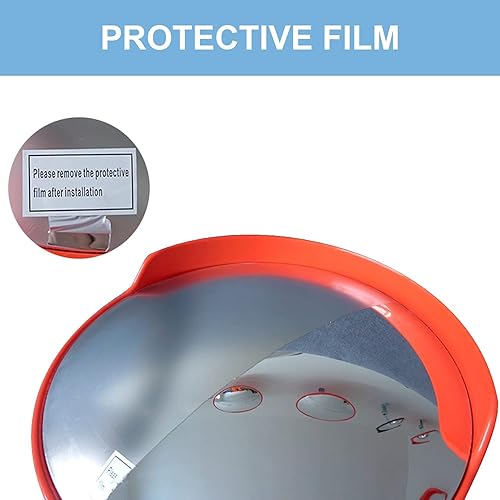 Miniatura 13 de Espejo convexo de 18 pulgadas, paquete de 2 espejos de seguridad para garaje, almacén, punto ciego, oficina, seguridad de tráfico 18" Interior-2pack