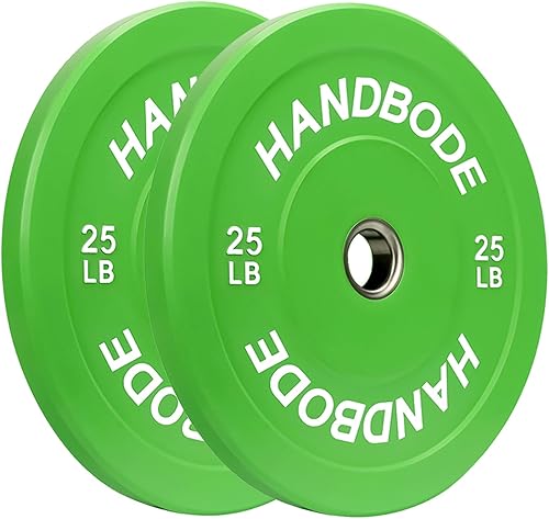 Miniatura 39 de Juego de discos de peso de 2 pulgadas de alto rebote, juego de discos olímpicos de 45/100/160/190/260/300 libras, juego de discos de peso de colores