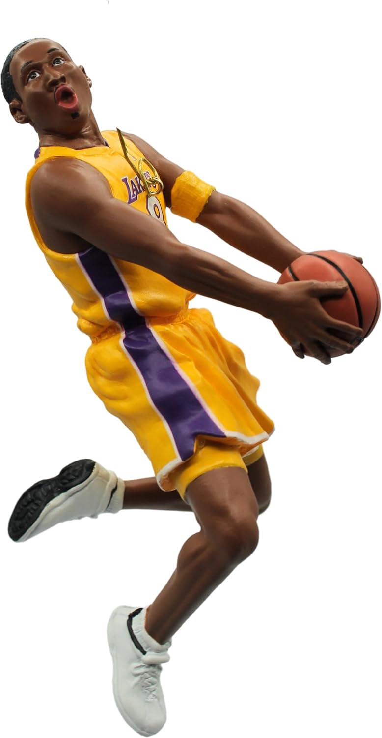 Kobe Bryant with card hoop stars #9 in series 2003 hallmark ornament