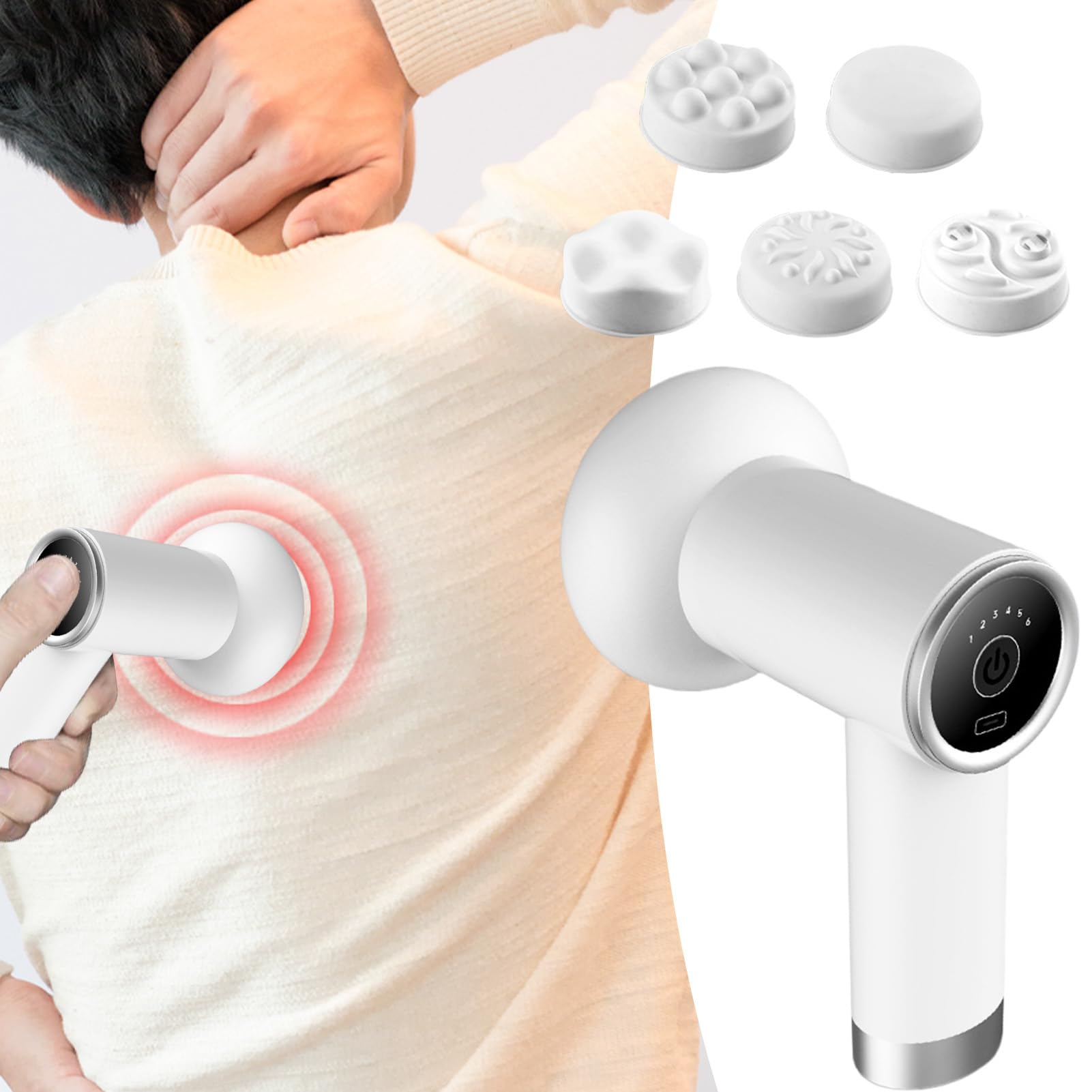 Herramienta De Masaje Para Celulitis Masajeador Reductor De Celulitis | Rodillo Manual con 5 Cabezales para Modelar Abdomen, Espalda, Muslos y Vientre