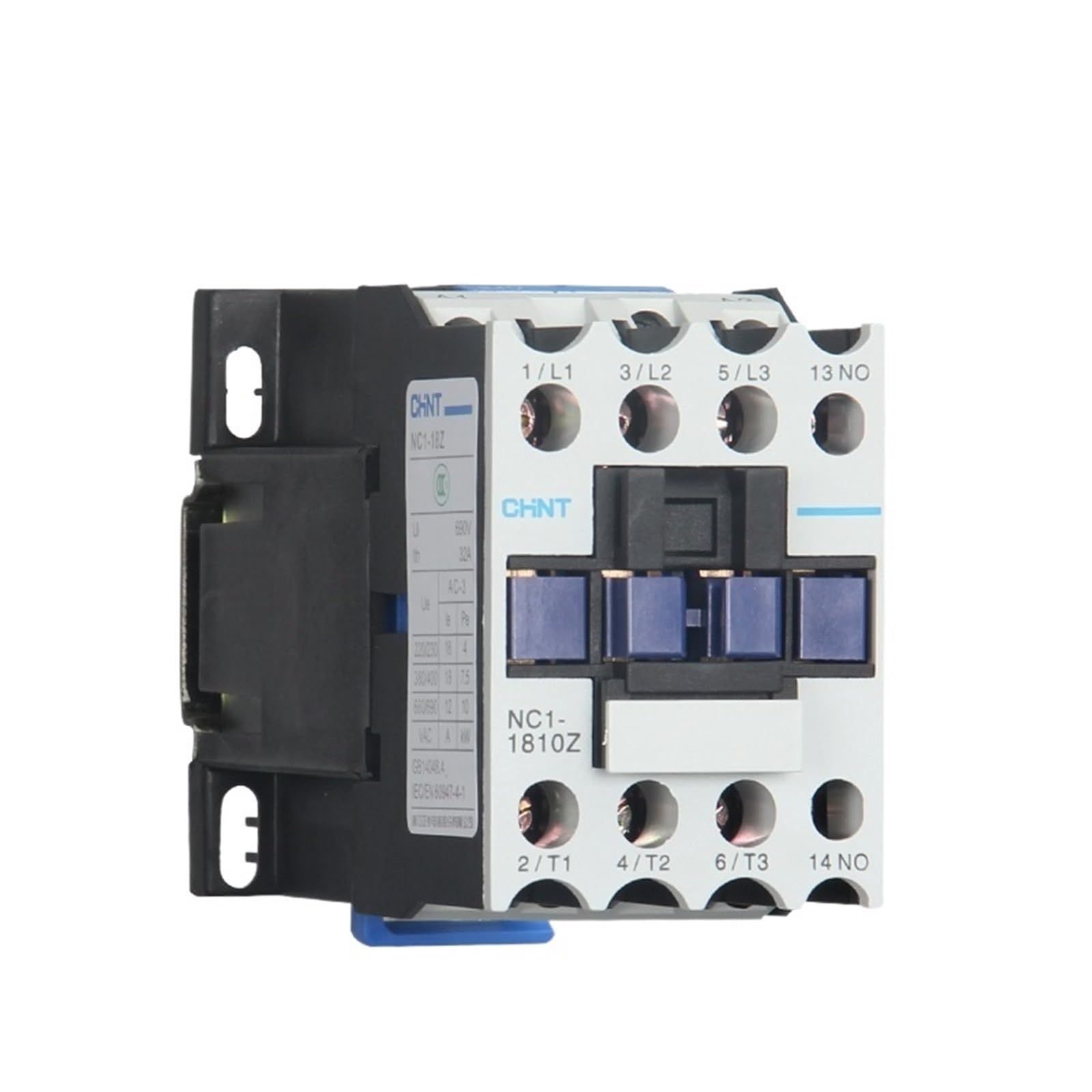 Przełącznik elektryczny do montażu na szynie przemysłowej NC1-2510Z 2501Z, 24 V DC, 36 V DC, 48 V DC, 110 V DC, 220 V, NC1-2510 2501 LC1, 1 szt. (Nc1-2501z DC, 48V)