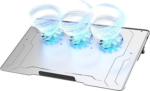 KeiBn - Almohadilla de refrigeración para laptop mejorada 2022 A9 Pro ventilador de refrigeración para laptop de aleación de aluminio para 10 a 173