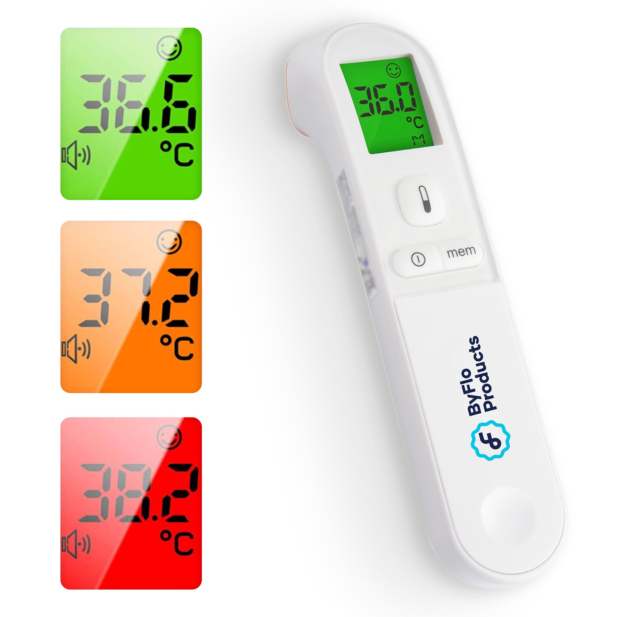Thermomètre Frontal FARMAMED 4 En 1 - Sans Contact Pour Bébés, Enfants Et Adultes
