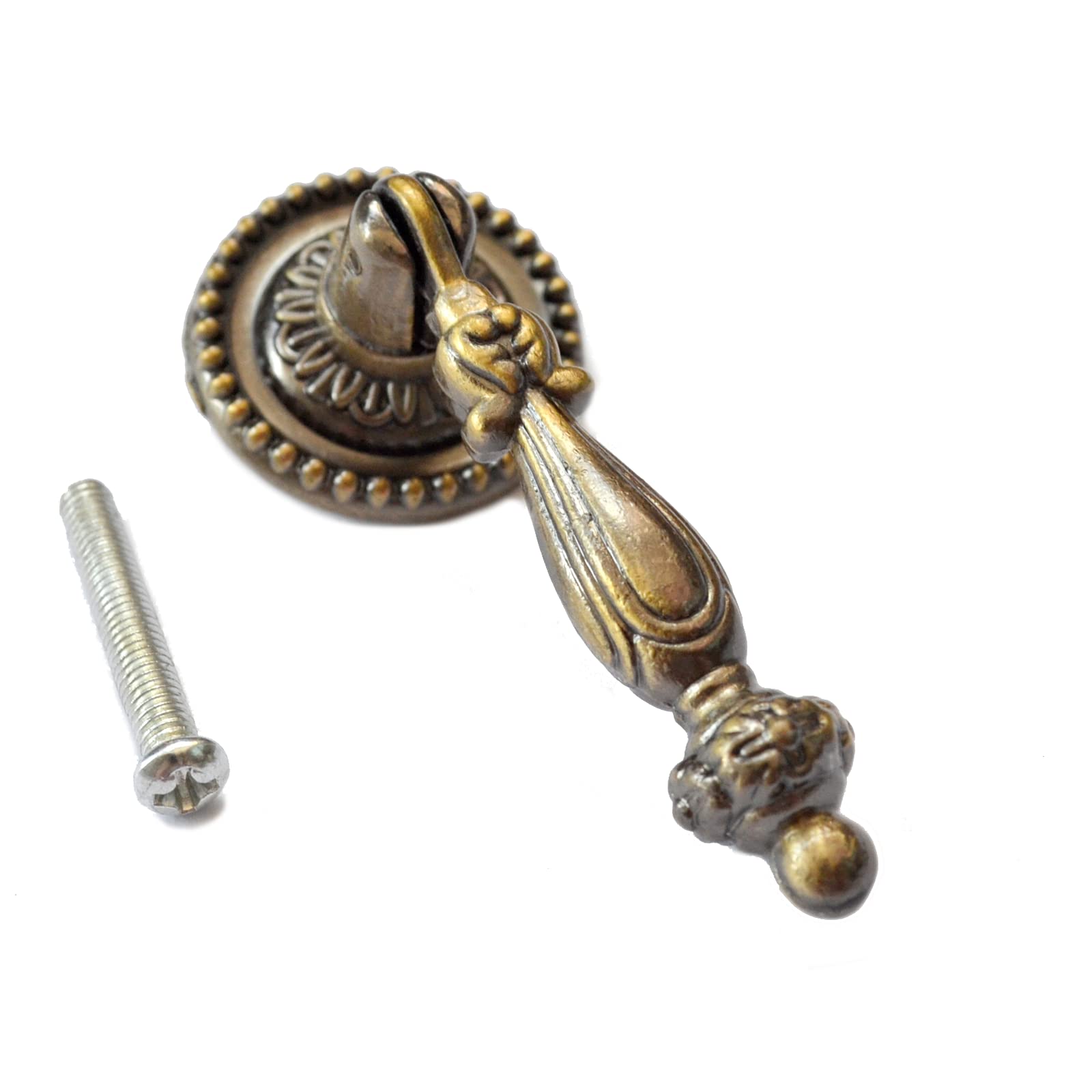 Vintage Bronze Drawer Pulls - Antique Cabinet Knobs -3 Vintage Bronze Drawer Pulls - Antique Cabinet Knobs -3